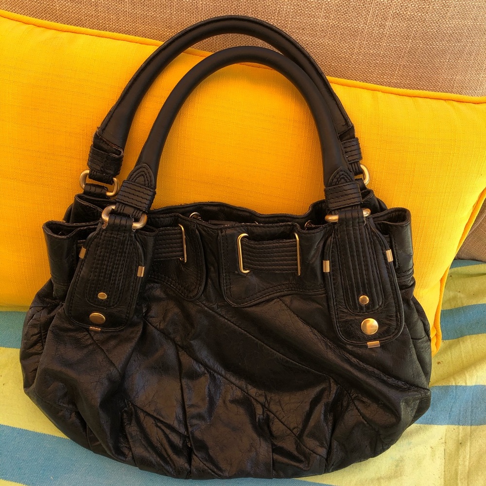 JUICY COUTURE VINTAGE BLACK SHOULDER BAG